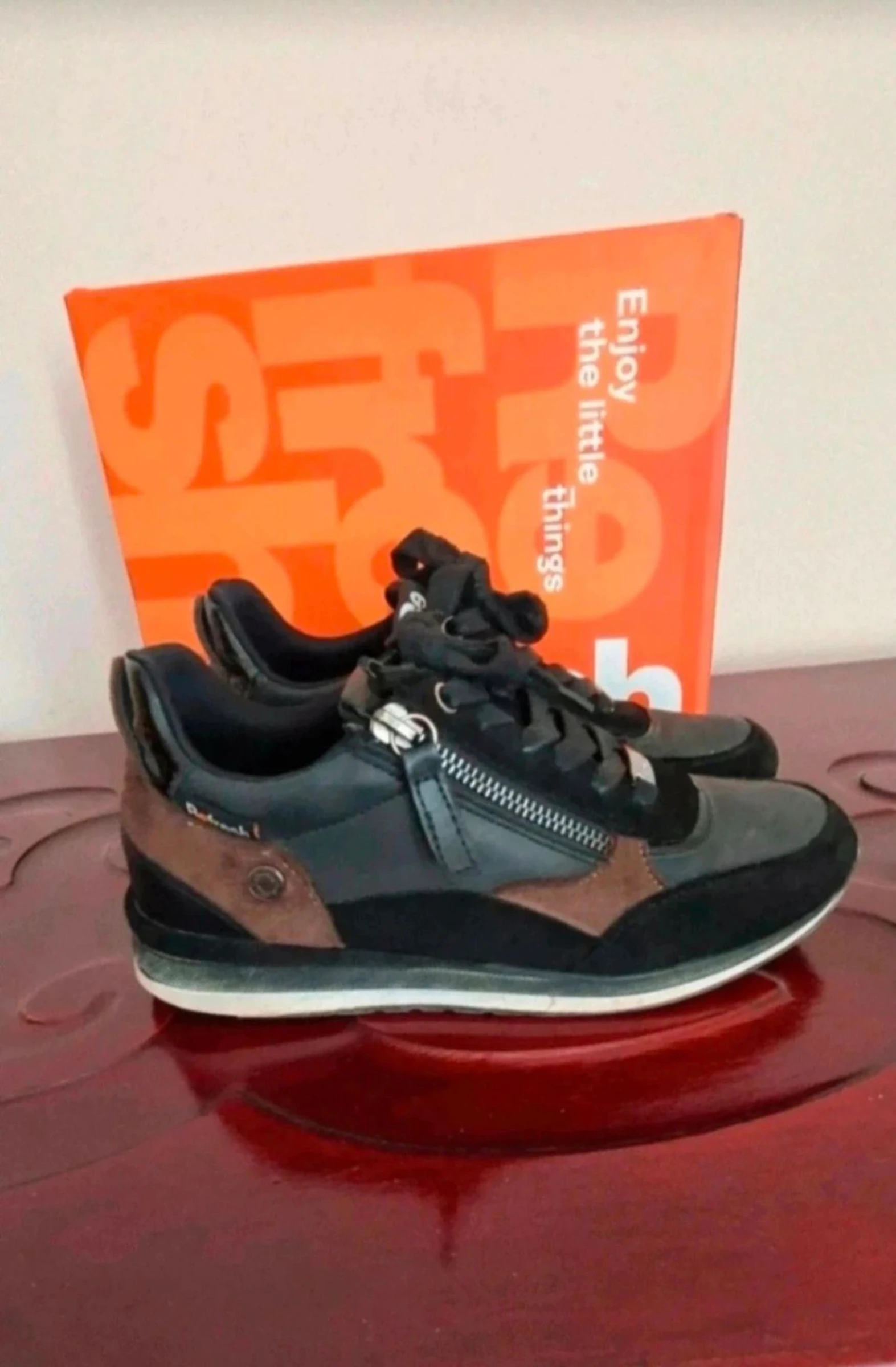 Zapatillas de mujer, talla 37, color marrón y negro – photo 2